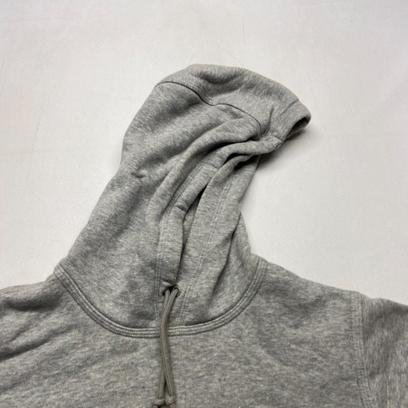 Nike Hoodie Men Small Heather Gray Cotton Fleece Lined Kangaroo Pockets Pullover - Picture 6 of 16